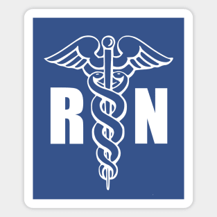 Rn Nurse Medical Symbol Caduceus Magnet